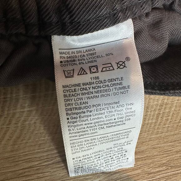 Banana Republic TALL Super Soft Soma High Rise Barrel Pant Black M 713491 - Picture 8 of 11